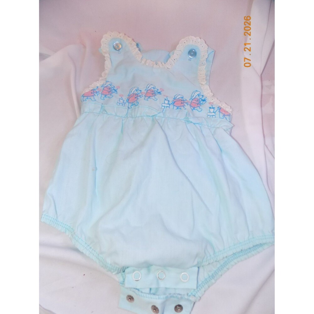 Vintage baby outfit By Thomas Made in USA Romper 12 month